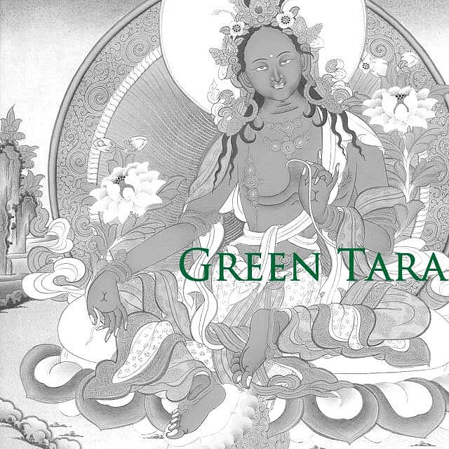 チベット尼僧のお守り　緑ターラ菩薩