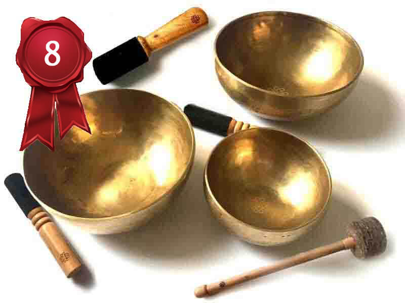 チベット・シンギングボウル渋金3点セット